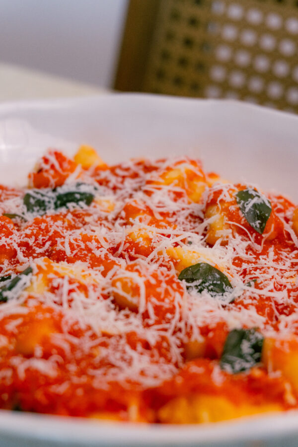 Gnocchi de mandioquinha al Pomodoro